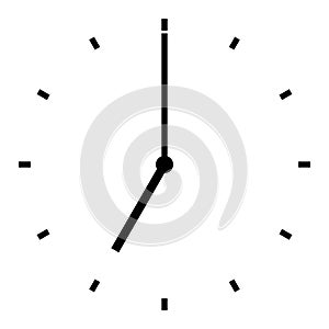 clock at seven