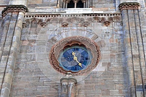Clock at Stephansdom cathedral in Vienna Austria