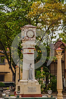 The clock on the street Dumaguete City, Negros Oriental, Philippines