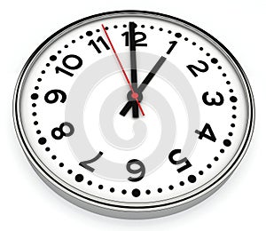 Clock with sweep second hand