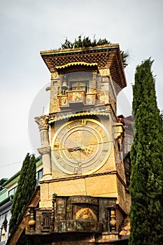 clock of Tbilisi Falling tower