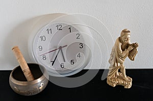 Clock time with confucio photo
