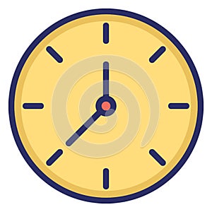 Clock, time isolated Vector Icon which can easily modify or edit