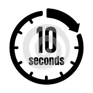 Clock , timer ,time passage icon / 10 seconds