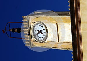 Clock in tower