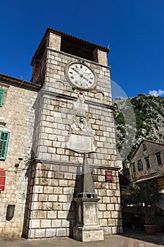 Clock Tower at the Armory Square Kotor, Montenegro