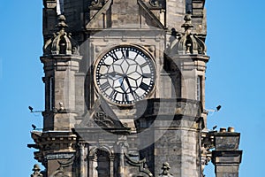 The Clock Tower of the Balmoral Hotel in Edingburgh