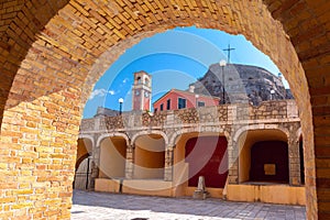 Clock Tower and Archway at Old Fortress, Kerkyra, Corfu photo