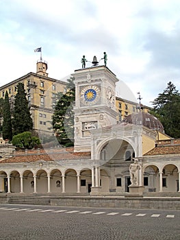 Clock Tower built in the 16th century in Udine