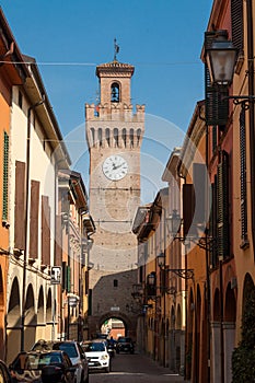 Clock tower in Castel San Pietro Terme