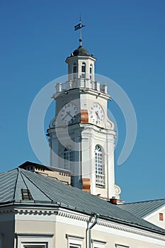 Clock tower or city hall in Vitebsk