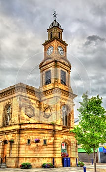 Clock tower of Coleraine town hall