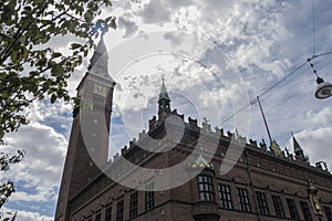 Clock tower, of Copenhagen City Hall