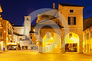 Clock tower in Desenzano del Garda photo