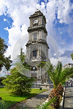 Clock Tower at Dolma Bahche Palace photo