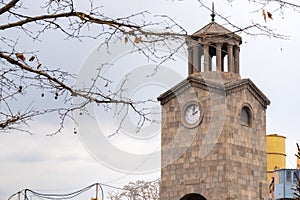 A Clock Tower at the Etchmiadzin Cathedral Compound