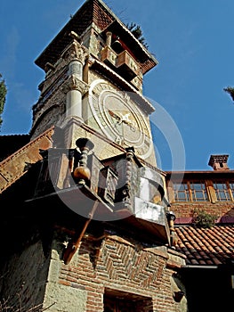 Clock tower of Gabriadze theatre in Tbilisi photo