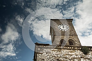 Clock tower in Gjirokastra, Albania