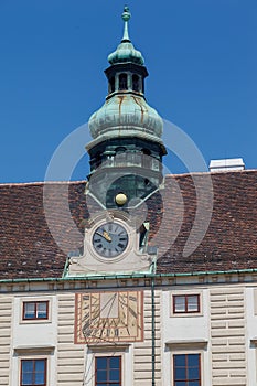 Clock Tower Hofburg Palace Vienna, Austria