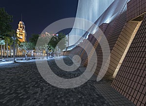 Clock tower in Hong Kong city