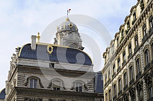 Clock tower, Hotel de Ville, Place des Terreaux