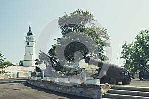 Clock tower of Kalemegdan Belgrade fortress