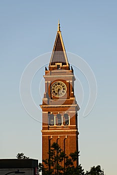 Clock Tower at King Street Station in Seattle