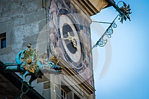 Clock tower in Lausanne