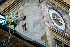 Clock tower in Lausanne