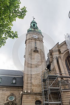 Clock tower at Luxembourg Gare Centrale