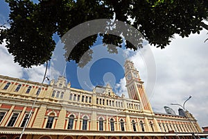 Clock tower of the Luz station, Sao Paulo