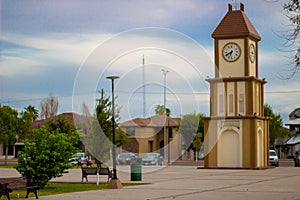 Clock tower of macroplaza of the city of piedras negras coahuila photo