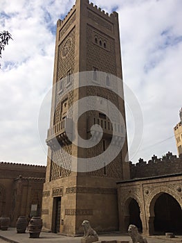Clock tower in manial palace