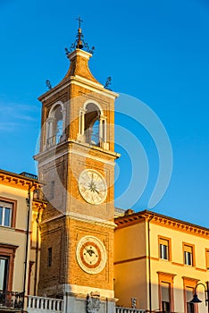 Clock tower on Martiri Square in Rimini photo