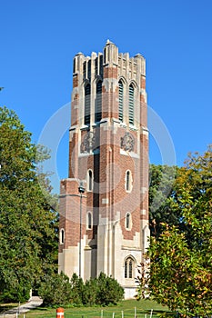 Clock Tower on Michigan State University Campus photo