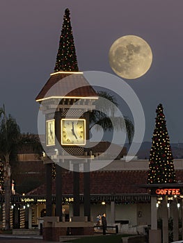 Clock Tower and Moon