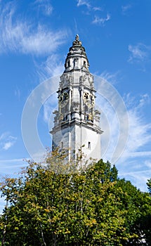The Clock Tower of the National Museum in Cardiff - Wales, United Kingdom