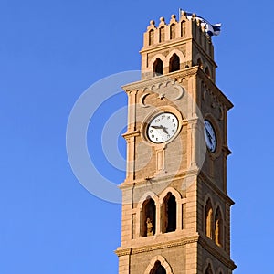 Clock tower in old Akko