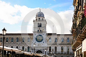 Clock tower of Palazzo del Capitanio in Padua city