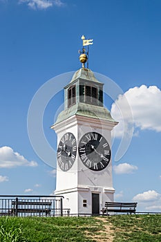 The Clock Tower on Petrovaradin fortress, Novi Sad, Serbia