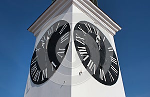 The Clock Tower on Petrovaradin fortress, Novi Sad, Serbia