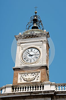 Clock tower in Piazza del Popolo, Ravenna photo