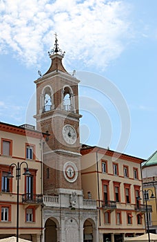 Clock tower Piazza Tre Martiri Rimini photo