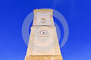 Clock Tower on Place de l`Horloge in Nimes