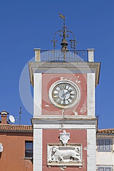 Clock tower in Rovinj