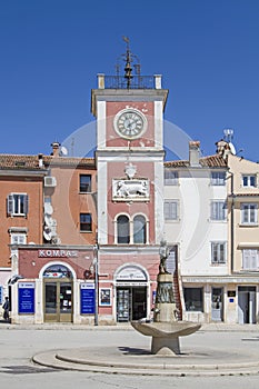 Clock tower in Rovinj