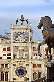 The Clock Tower, San Marco square in Venice
