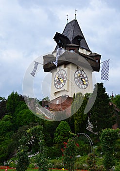 Clock Tower in Schlossber, Graz photo