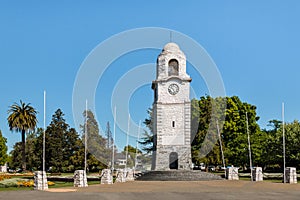 Clock tower at Seymour Square in Blenheim