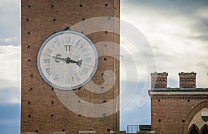 Clock tower siena italy